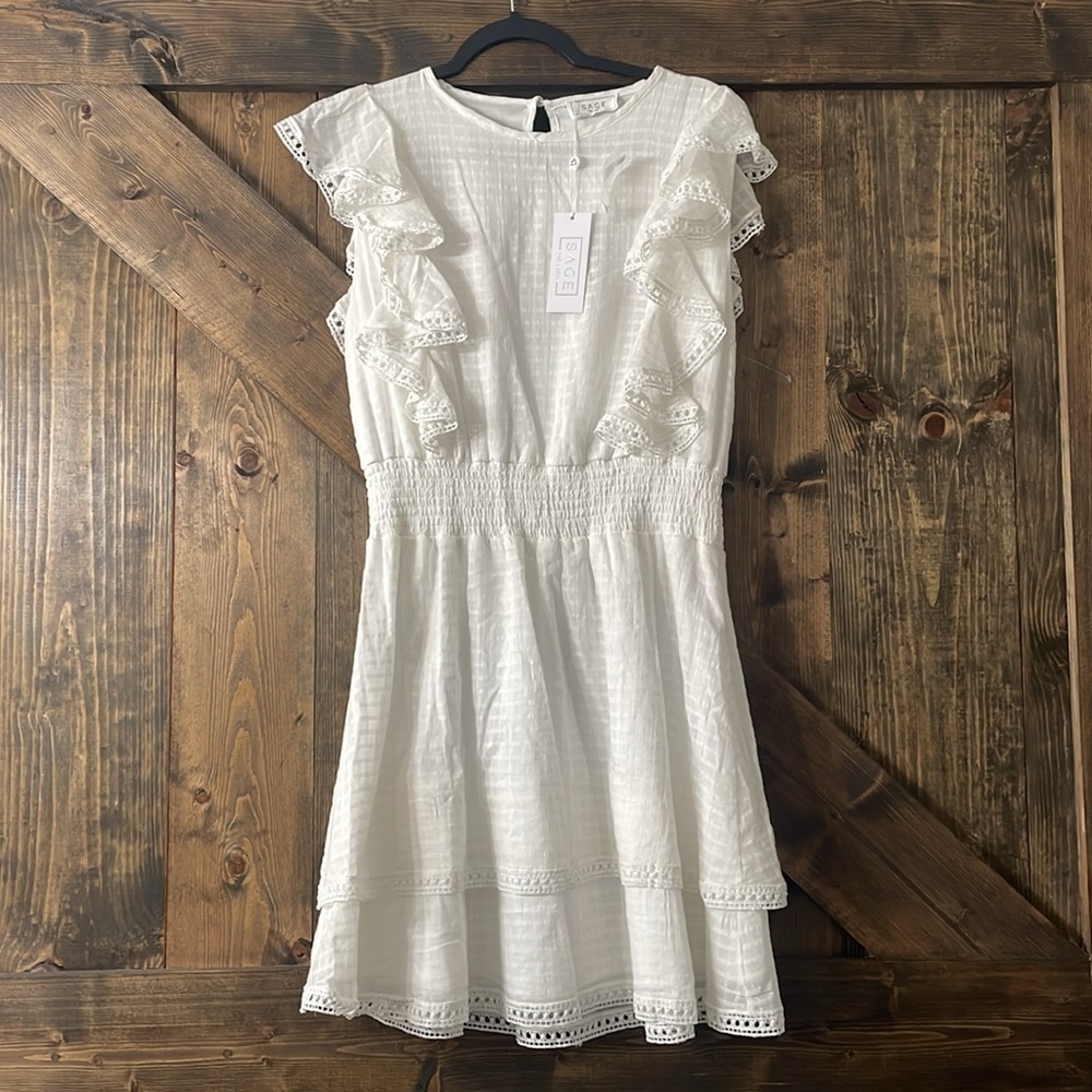 SAGE The Label Ruffled Fit & Flare Dress - Picture 4 of 8